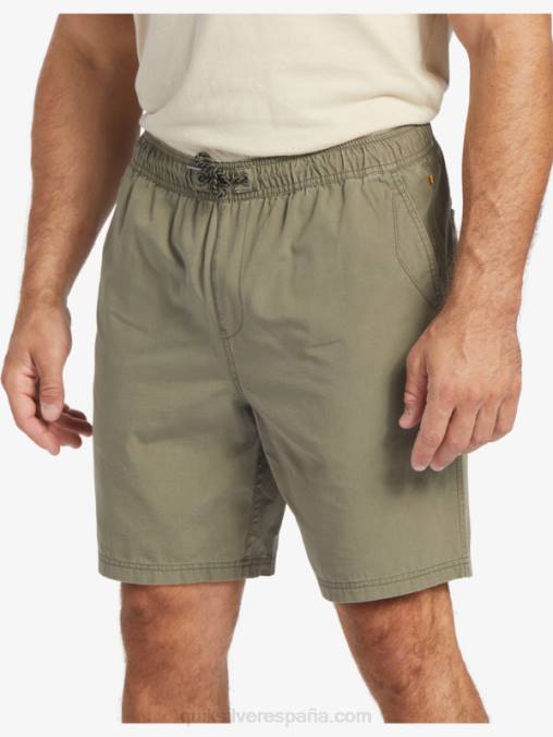 aceituna polvorienta shorts waterman last light elastizados 19 D6T4D253 hombres Quiksilver