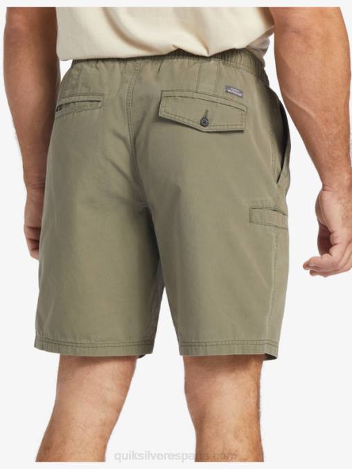aceituna polvorienta shorts waterman last light elastizados 19 D6T4D253 hombres Quiksilver