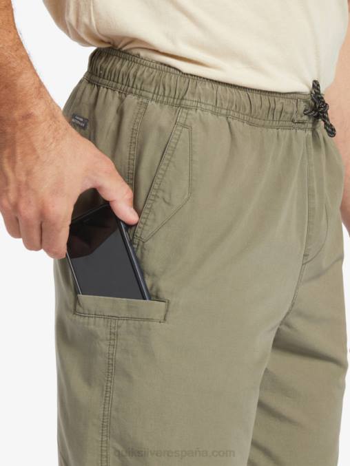 aceituna polvorienta shorts waterman last light elastizados 19 D6T4D253 hombres Quiksilver
