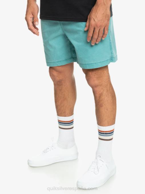 azul bretaña shorts elásticos taxer D6T4D325 hombres Quiksilver