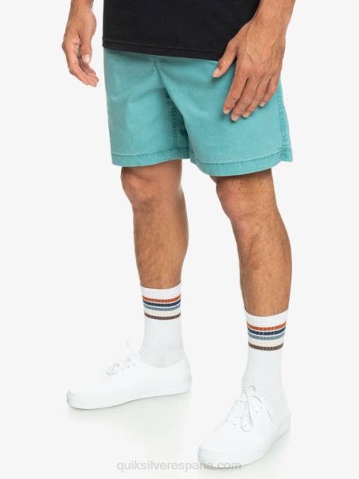azul bretaña shorts elásticos taxer D6T4D325 hombres Quiksilver