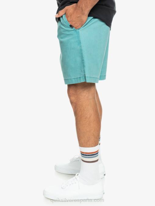 azul bretaña shorts elásticos taxer D6T4D325 hombres Quiksilver