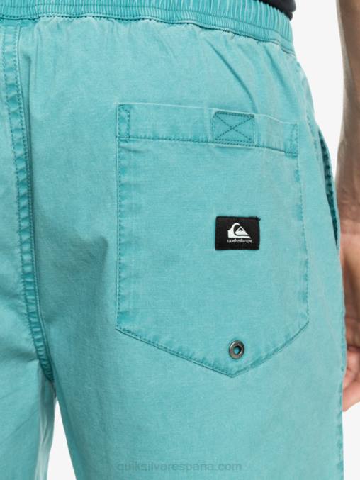 azul bretaña shorts elásticos taxer D6T4D325 hombres Quiksilver