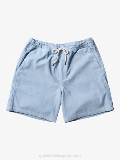 azul celeste shorts de pana taxer D6T4D361 hombres Quiksilver