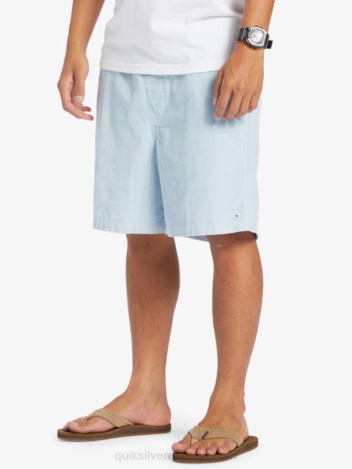 azul celeste shorts de pana taxer D6T4D361 hombres Quiksilver
