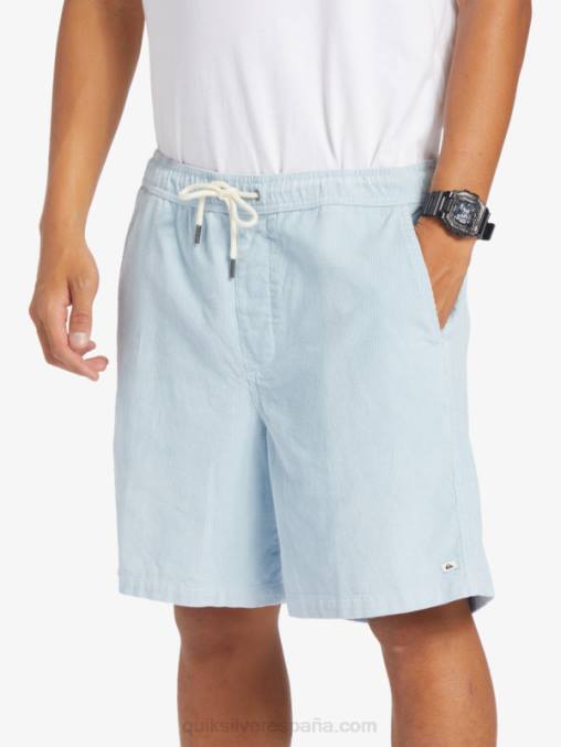 azul celeste shorts de pana taxer D6T4D361 hombres Quiksilver