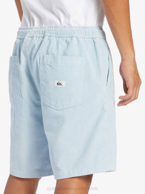 azul celeste shorts de pana taxer D6T4D361 hombres Quiksilver