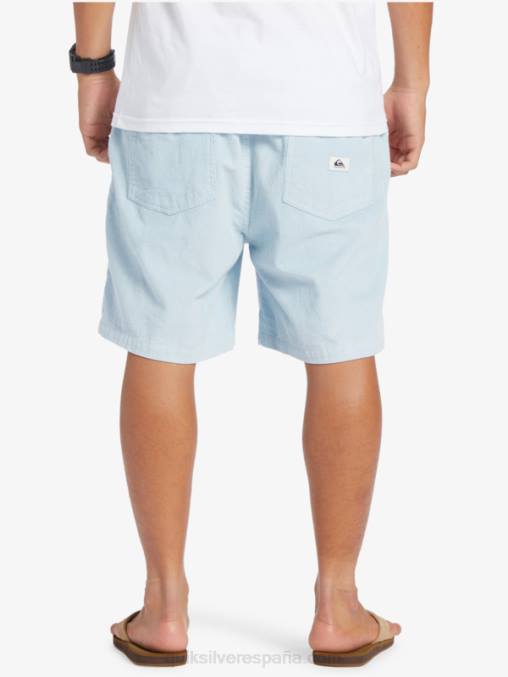 azul celeste shorts de pana taxer D6T4D361 hombres Quiksilver