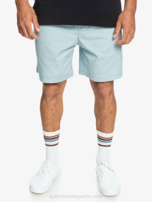 azul celeste shorts elásticos taxer D6T4D324 hombres Quiksilver