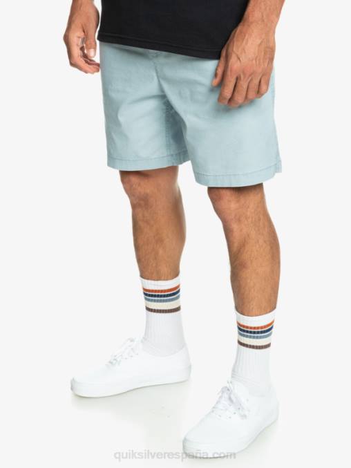 azul celeste shorts elásticos taxer D6T4D324 hombres Quiksilver