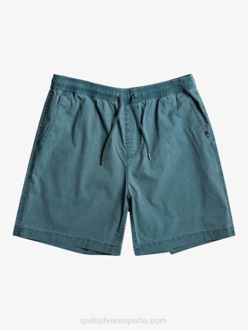 azul marino medianoche shorts elásticos taxer D6T4D323 hombres Quiksilver