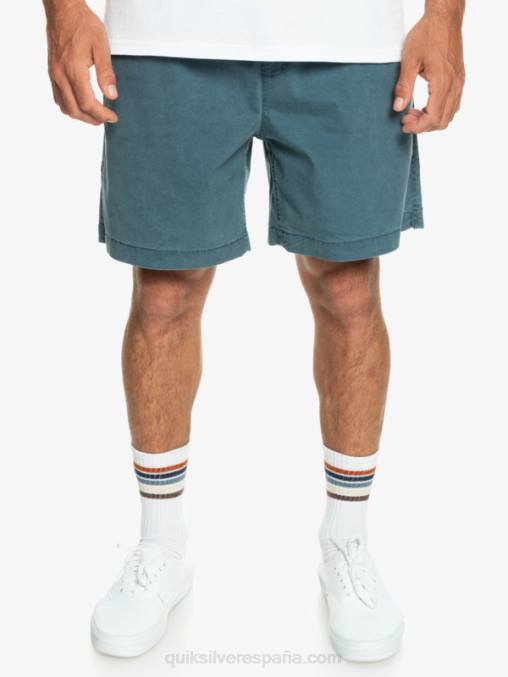 azul marino medianoche shorts elásticos taxer D6T4D323 hombres Quiksilver