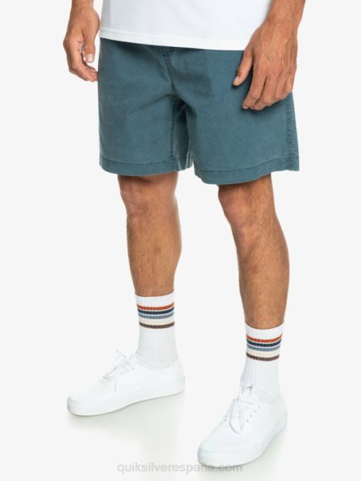 azul marino medianoche shorts elásticos taxer D6T4D323 hombres Quiksilver