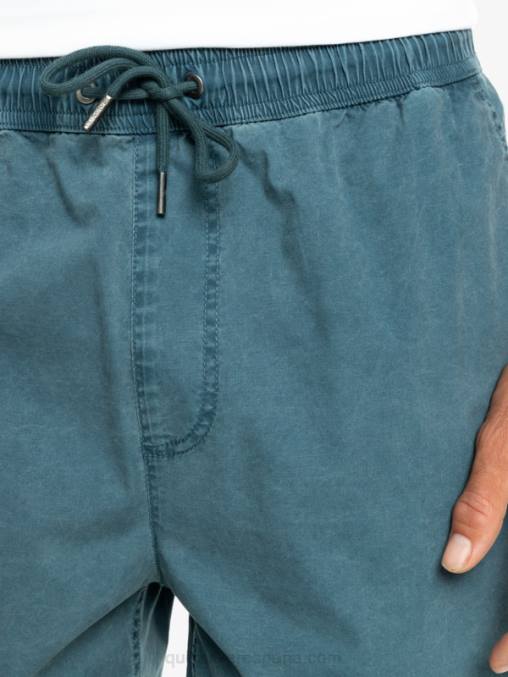 azul marino medianoche shorts elásticos taxer D6T4D323 hombres Quiksilver