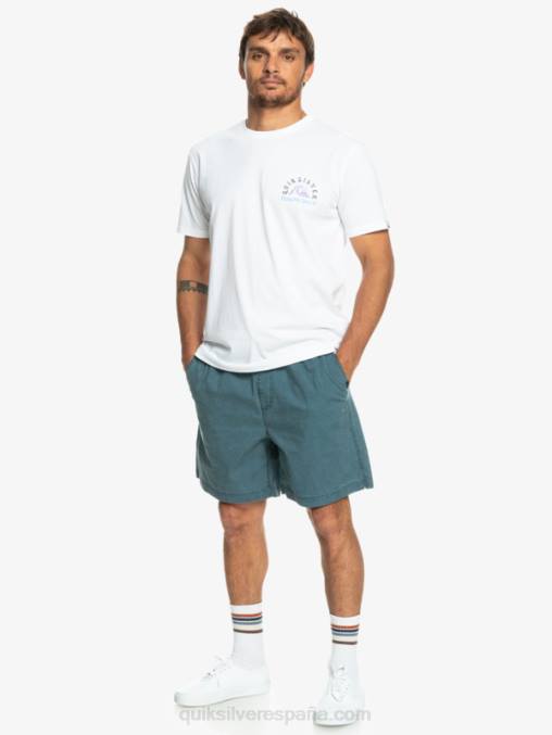 azul marino medianoche shorts elásticos taxer D6T4D323 hombres Quiksilver