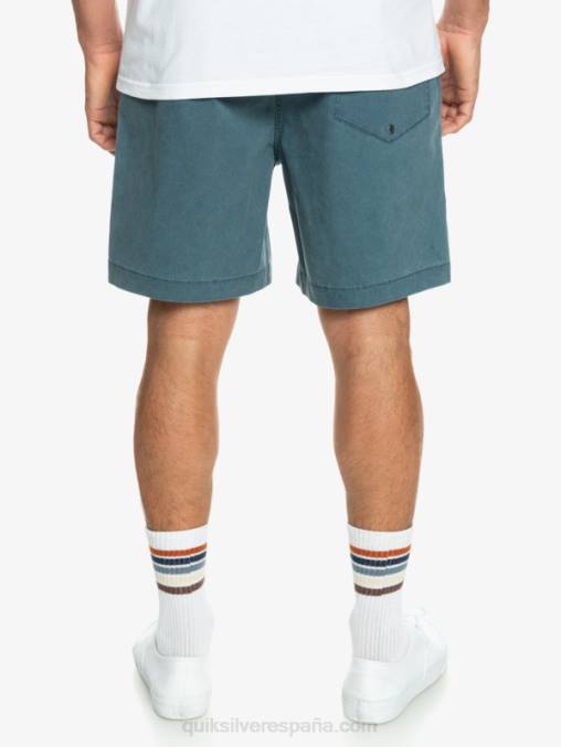 azul marino medianoche shorts elásticos taxer D6T4D323 hombres Quiksilver