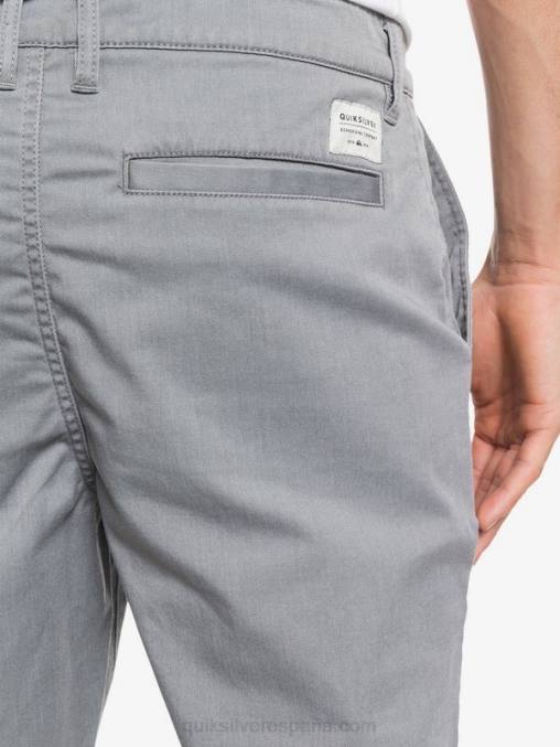 brezo gris claro shorts chinos con bolsillos elásticos 20 de daily union D6T4D1312 hombres Quiksilver