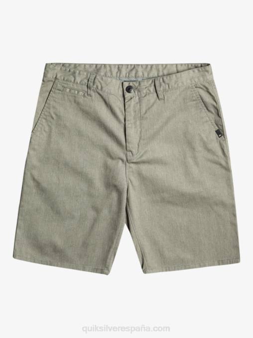 brezo gris claro shorts chinos elásticos daily union 20 D6T4D858 hombres Quiksilver