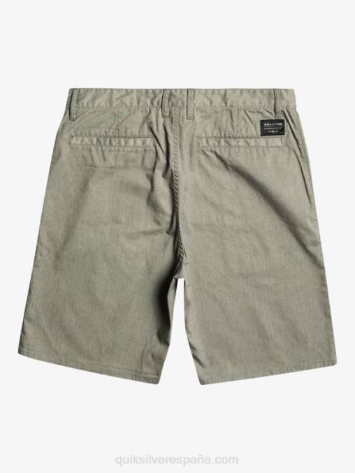 brezo gris claro shorts chinos elásticos daily union 20 D6T4D858 hombres Quiksilver