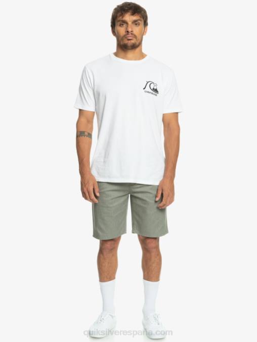 brezo gris claro shorts chinos elásticos daily union 20 D6T4D858 hombres Quiksilver