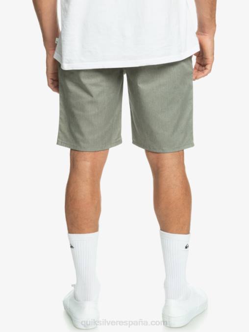brezo gris claro shorts chinos elásticos daily union 20 D6T4D858 hombres Quiksilver