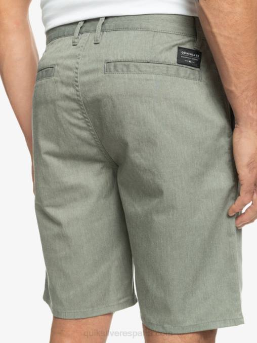 brezo gris claro shorts chinos elásticos daily union 20 D6T4D858 hombres Quiksilver