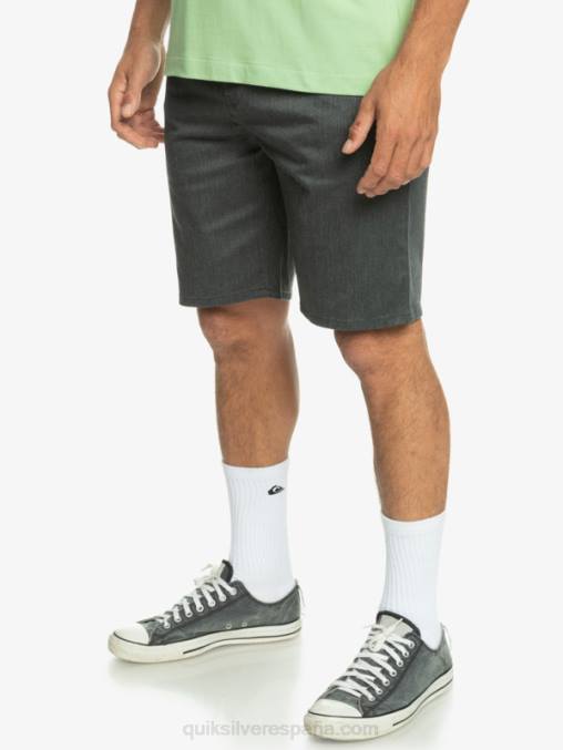 brezo gris oscuro shorts chinos elásticos daily union 20 D6T4D855 hombres Quiksilver