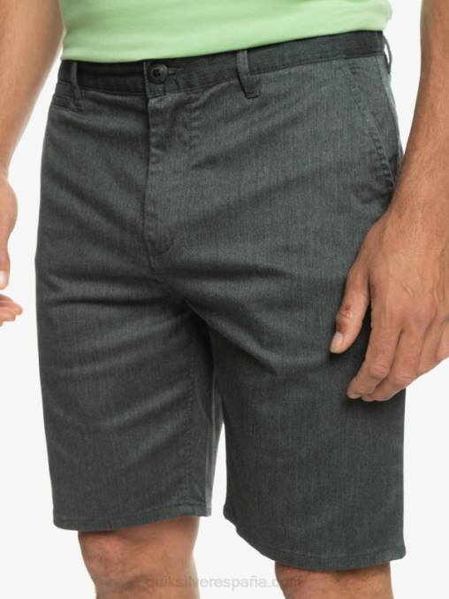 brezo gris oscuro shorts chinos elásticos daily union 20 D6T4D855 hombres Quiksilver