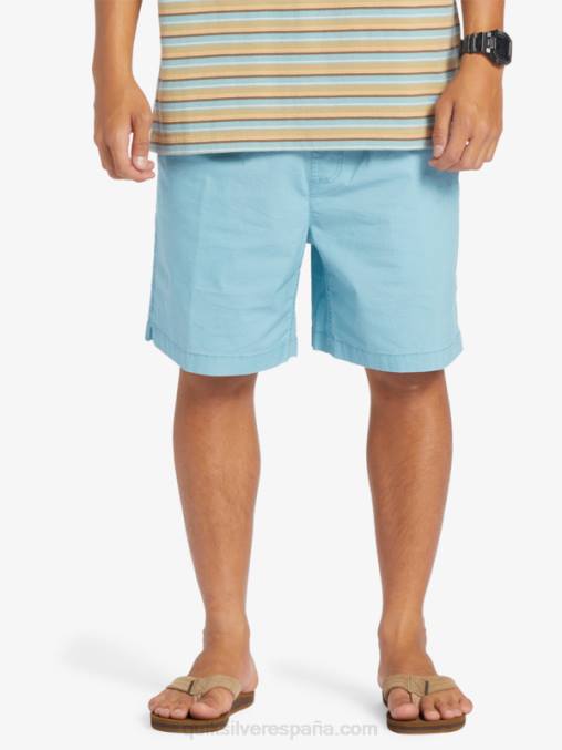 camafeo azul shorts elásticos taxer D6T4D319 hombres Quiksilver