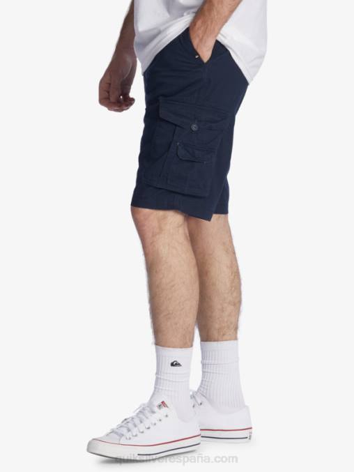 chaqueta azul marino shorts cargo batalla crucial 21 D6T4D1524 hombres Quiksilver