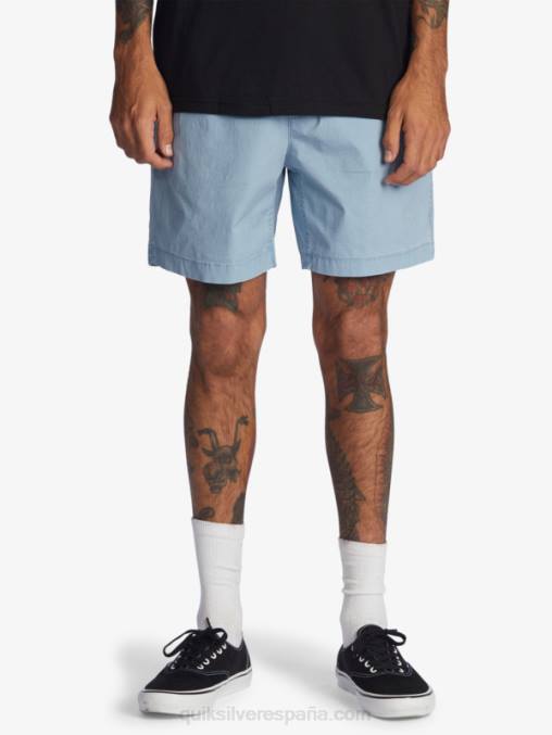 mezclilla desteñida shorts taxer 17 con cintura elástica D6T4D1379 hombres Quiksilver
