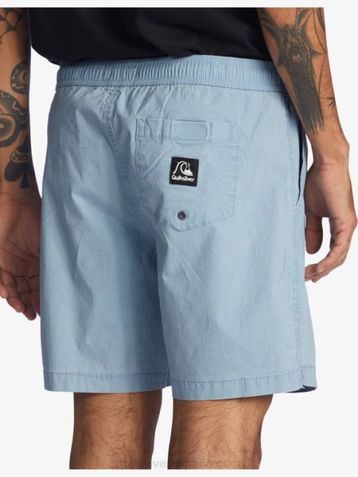 mezclilla desteñida shorts taxer 17 con cintura elástica D6T4D1379 hombres Quiksilver