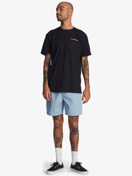 mezclilla desteñida shorts taxer 17 con cintura elástica D6T4D1379 hombres Quiksilver