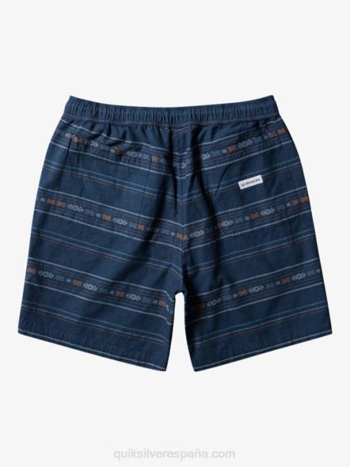 mini jacquard azul marino medianoche pantalones cortos taxer en jacquard D6T4D420 hombres Quiksilver