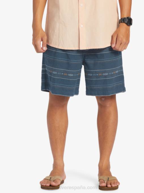 mini jacquard azul marino medianoche pantalones cortos taxer en jacquard D6T4D420 hombres Quiksilver