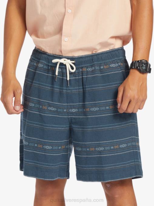 mini jacquard azul marino medianoche pantalones cortos taxer en jacquard D6T4D420 hombres Quiksilver