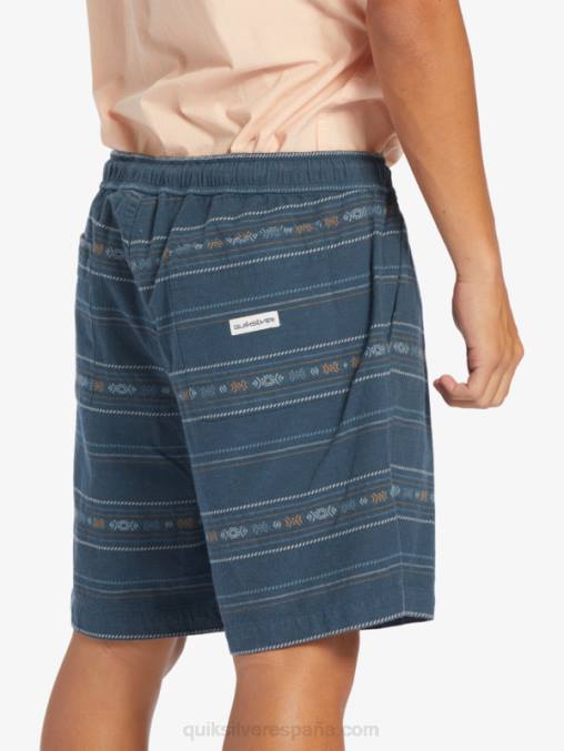 mini jacquard azul marino medianoche pantalones cortos taxer en jacquard D6T4D420 hombres Quiksilver