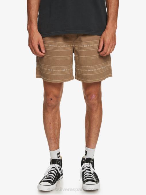 mini jacquard gris oliva pantalones cortos taxer en jacquard D6T4D421 hombres Quiksilver