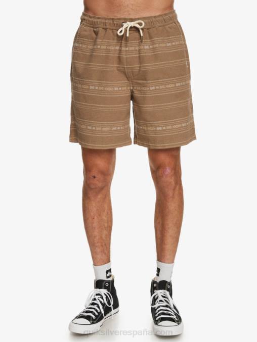 mini jacquard gris oliva pantalones cortos taxer en jacquard D6T4D421 hombres Quiksilver
