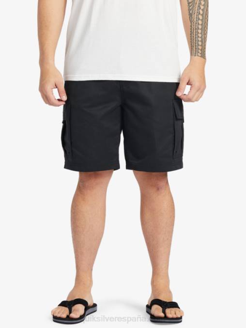 negro Pantalones cortos Waterman Maldive Atoll Cargo 20 D6T4D785 hombres Quiksilver