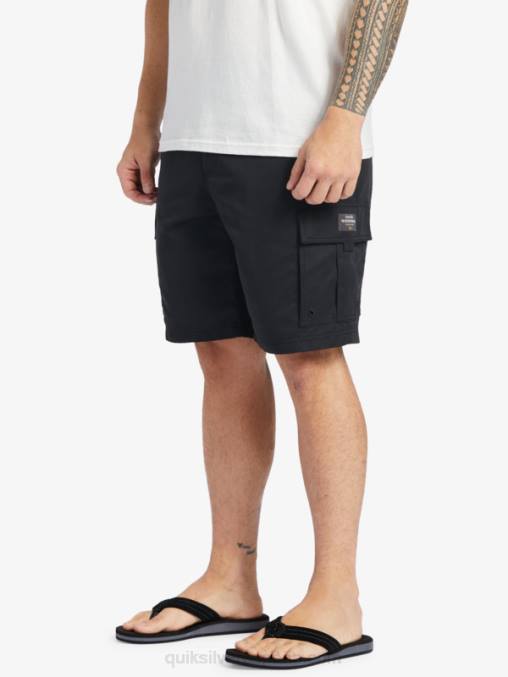 negro Pantalones cortos Waterman Maldive Atoll Cargo 20 D6T4D785 hombres Quiksilver