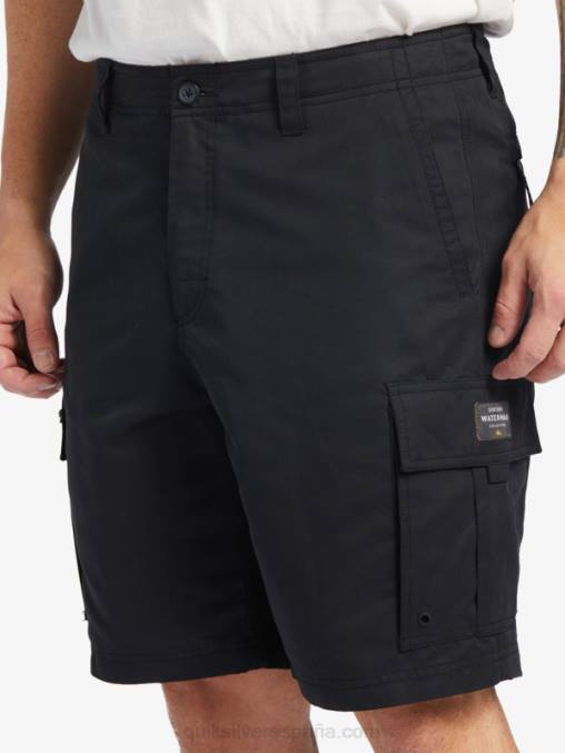 negro Pantalones cortos Waterman Maldive Atoll Cargo 20 D6T4D785 hombres Quiksilver
