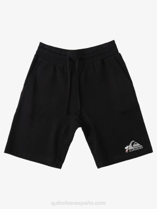 negro pantalones cortos de leyendas locales D6T4D1883 hombres Quiksilver x Peanuts