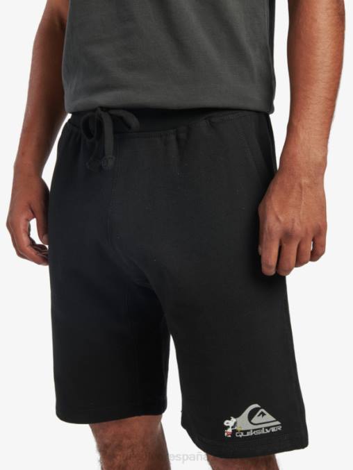 negro pantalones cortos de leyendas locales D6T4D1883 hombres Quiksilver x Peanuts