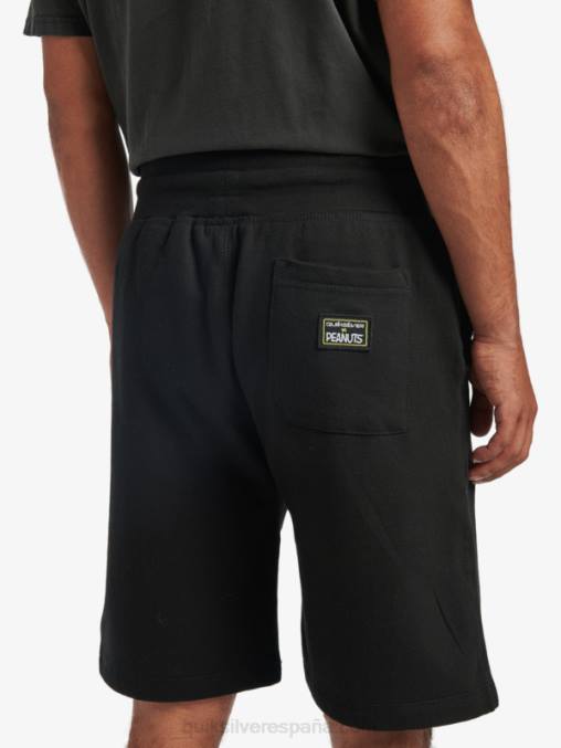 negro pantalones cortos de leyendas locales D6T4D1883 hombres Quiksilver x Peanuts