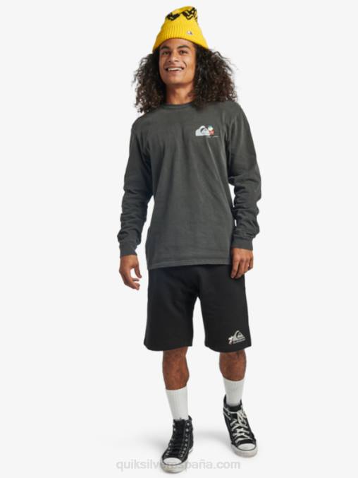 negro pantalones cortos de leyendas locales D6T4D1883 hombres Quiksilver x Peanuts