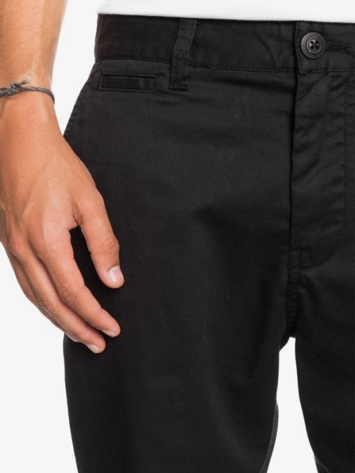 negro shorts chinos con bolsillos elásticos 20 de daily union D6T4D1314 hombres Quiksilver