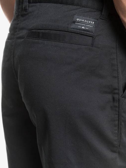 negro shorts chinos con bolsillos elásticos 20 de daily union D6T4D1314 hombres Quiksilver
