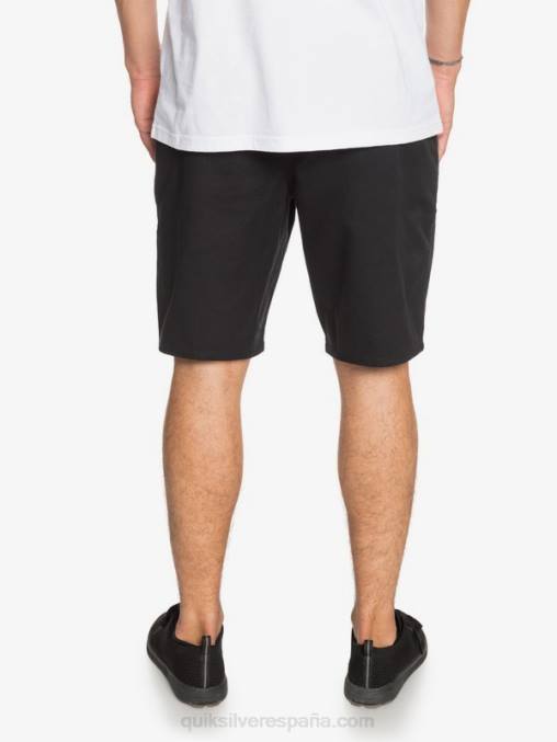 negro shorts chinos con bolsillos elásticos 20 de daily union D6T4D1314 hombres Quiksilver