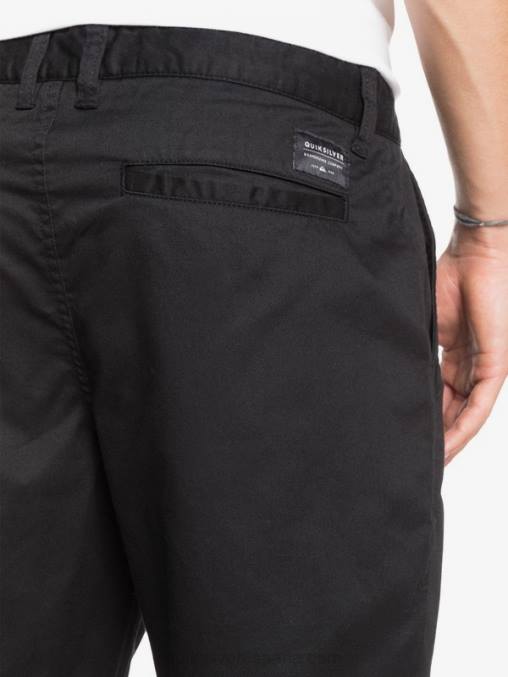 negro shorts chinos con bolsillos elásticos 20 de daily union D6T4D1314 hombres Quiksilver